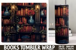 Tumbler Sublimation Wrap Magical Books Product Image 1