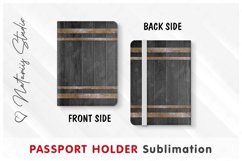 Wooden Barrel pattern - Passport Holder sublimation. Product Image 3