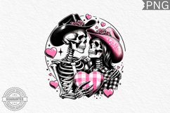 Valentine&#039;s Day Skeleton PNG - Valentine Clipart Sublimation Product Image 1