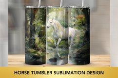 Horse Tumbler Sublimation Design Product Image 1