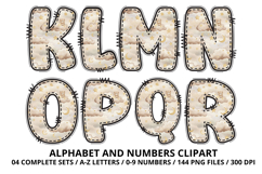 Lovely Baby Shower Alphabet &amp; Numbers Clipart PNG 300 DPI Product Image 3