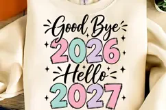 Good Bye 2026 Hello 2027 PNG, Happy New Year 2027 PNG Product Image 3