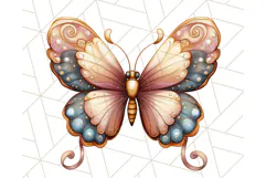 Jewel Toned Butterfly PNG Clipart, Vibrant Butterflies Product Image 3