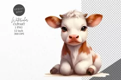 Animals clipart, Calf clipart, Farm animals clipart Product Image 1