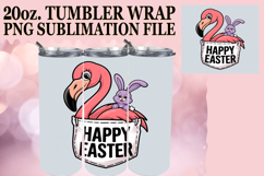 Heartfelt Sublimation 20oz tumbler wrap, Easter Animals Product Image 1