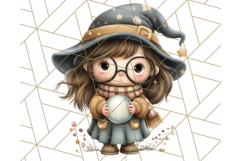 Spooky Little Witches Halloween Clipart PNG Product Image 3