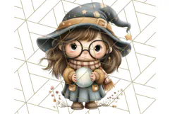 Spooky Little Witches Halloween Clipart PNG Product Image 3