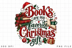 Books Are My Favorite Christmas Gift, Book Lover Holiday Product Image 3