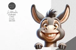 Donkey clipart, Animals clipart, Nursery clipart Product Image 1