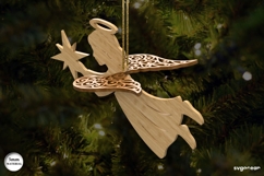 3D Christmas Angels Ornament Bundle | Glowforge | SVG Product Image 19