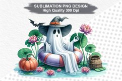 Halloween Ghost - Halloween clipart Sublimation PNG Design Product Image 1