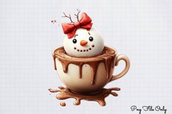 Christmas Cute-Snowman Clipart PNG Product Image 1