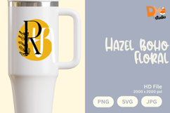 Hazel Boho Floral Monogram Product Image 1