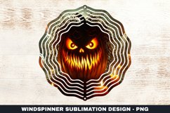 Halloween Pumpkins Wind Spinner Sublimation Design Product Image 1