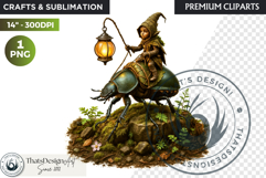 Fantasy clipart Magical Forest Village PNG for scrapbooking Product Image 1