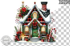 Christmas House Sublimation - Clipart PNG Design Product Image 1