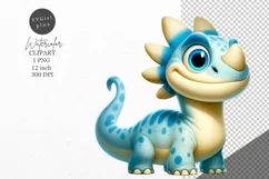 Dinosaur clipart, Dino clipart, Kids sublimation Product Image 1