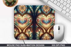 Flower Mouse Pad Sublimation, Spring Flower Mouse Pad PNG Product Image 1