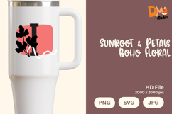 Sunroot &amp; Petals Boho Floral Monogram Product Image 1