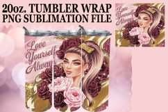Sweet Sublimation 20oz tumbler wrap, Love Girl Product Image 1