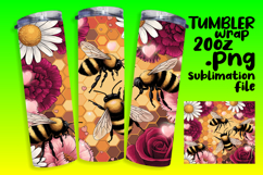 Beautifully Designed 20oz Tumbler , Bee Product Image 1