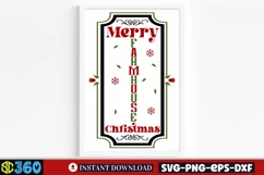 Merry farmhouse christmas SVG, Farmhouse Christmas Sign SVG Product Image 3