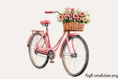 Pink Summer Sublimation Clipart Bundle PNG Product Image 2