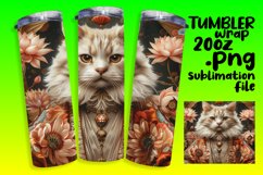 Kitty Charm Sublimation Tumbler - 20oz Product Image 1