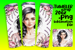 Charming 20oz Tumbler Design , Beauty Woman Product Image 1