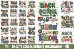 Back To School Designs Sublimation PNG Product Image 1
