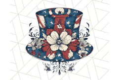 Fourth of July Liberty Bell and Uncle Sam Hat PNG, July 4th Product Image 5