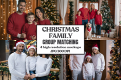 Christmas Family Group Matching Tshirt Mockups Product Image 1