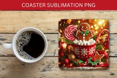 square coaster - gingerbread man in the mug Product Image 1