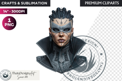 Mystic Mage Portrait Fantasy Sorcerer &amp; Wizard PNG Clipart Product Image 1