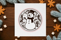 Winter Coffee Coaster Laser Cut | Drink Coaster | SVG Product Image 2