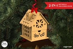 Christmas Houses Gift Box Bundle | Laser Cut | Glowforge Product Image 8