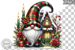 Christmas Gnome Sublimation - Clipart PNG Design Product Image 1