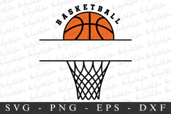 Basketball Monogram SVG | SVG Cut files | Cricut Product Image 1