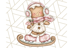 Gingerbread People Clipart, Cute Cookie PNG Illustrations Product Image 3