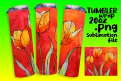 Sublimation Design for 20oz Teardrop Earrings Flowers Product Image 1