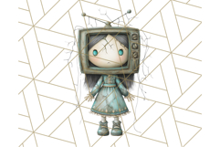 Creepy Dolls Clipart PNG Haunted Toy Characters Product Image 3