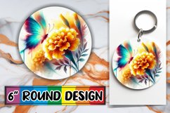 Sweet Round Ornaments Design, Butterfly Product Image 1