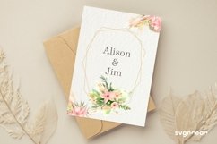 Boho Flowers Watercolor Frame Bundle Product Image 2