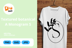 Textured Botanical Monogram Product Image 1