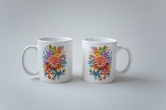 3d Flower Sublimation Mug, 3d mug wrap, 30 PNG Designs Product Image 19