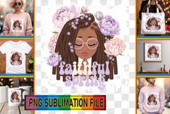 Sweet PNG Art for TSHIRTS, Praying Woman Product Image 1