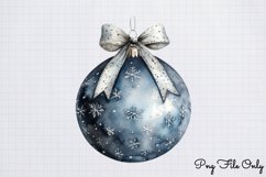 Silver Christmas Clipart Sublimation PNG Product Image 1