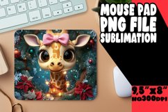 Cozy Mouse Pad Sublimation Ideas, Christmas Animals Product Image 1