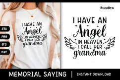 Heartfelt Memorial Quote SVG | I Call Her Grandma Product Image 1