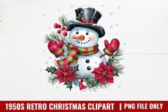 1950s Retro Christmas Sublimation PNG Product Image 1